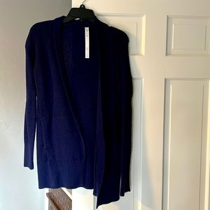 Lululemon cardigan sweater. Royal blue. Worn 1 time!